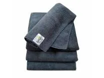 SOFTSPUN Microfiber Cloth - 4 pcs - 40x40 cms - 340 GSM Grey! Thick Lint & Streak-Free Multipurpose Cloths - Automotive Microfibre Towels for Car Bike Cleaning Polishing Washing & Detailing.