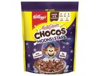 Kellogg's Chocos Moons & Stars, With Whole Grain, Source Of Fibre, High In Calcium & Protein, With 10 Essential Vitamins & Minerals, Breakfast Cereals, 1.15 /1.2 Kg Pack (Weight May Vary)