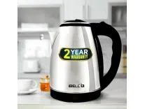 IBELL Electric Kettle 1.8L, 1800W, 2-Year Warranty, Stainless Steel, Auto Shut-Off, Cool-touch Handle, Wide Mouth For Easy Cleaning, Single-Touch Lid Lock, Kettle for Home, Office (Silver)