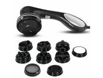 AGARO Relaxo Electric Handheld Full Body Massager with 8 Massage Heads, 5 Mode & 6 Speed Settings for Muscle Relief & Relaxation (Black), Back, Leg & Foot.