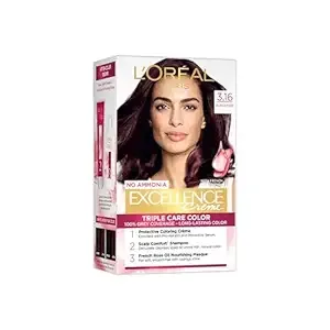 L'Oreal Paris Excellence Creme Hair Color, 3.16 Burgundy, 72ml+100g Rs.399 @ Amazon