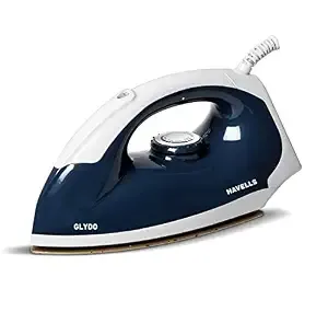 [Apply 15% Coupon] Havells Glydo 1000 watt Dry Iron With American Heritage Non Stick Sole Plate, Aerodynamic Design, Easy Grip Temperature Knob & 2 years Warranty. (Charcoal Blue)