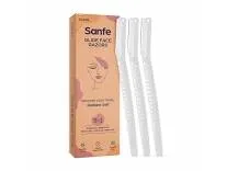 (Min Buy 2) Sanfe Glide Reusable Face & Eyebrow Razor For Women | For Safe & Painfree Facial Hair Removal - Pack of 1 (3pcs) | Razor for Face, Eyebrows, Upper Lips, Chin, Side Locks, Forehead | For Soft Hair