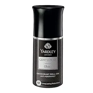 Yardley London Gentleman Classic Deodorant Roll-On| 48-Hours Long Lasting Scent| Men’s Body Deodorant| Roll-On for for Men| Masculine Fragrance| 50ml