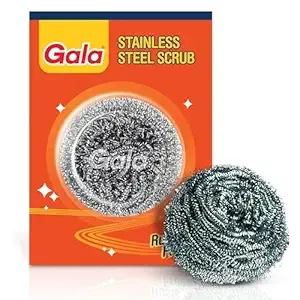 Gala Stainless Steel Scrubber - 1 Piece for Kitchen Utensils Cleaning Rs.19 @ Amazon