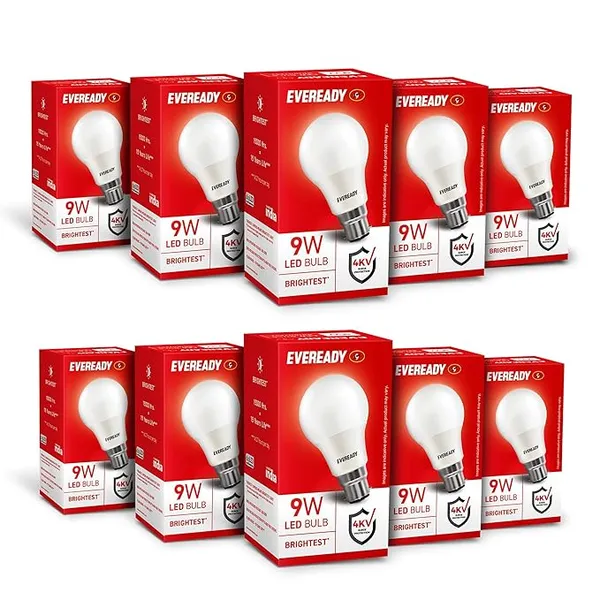 [Apply 3% Coupon] EVEREADY 9W LED Bulb, Cool Day Light (6500K), B22 Base