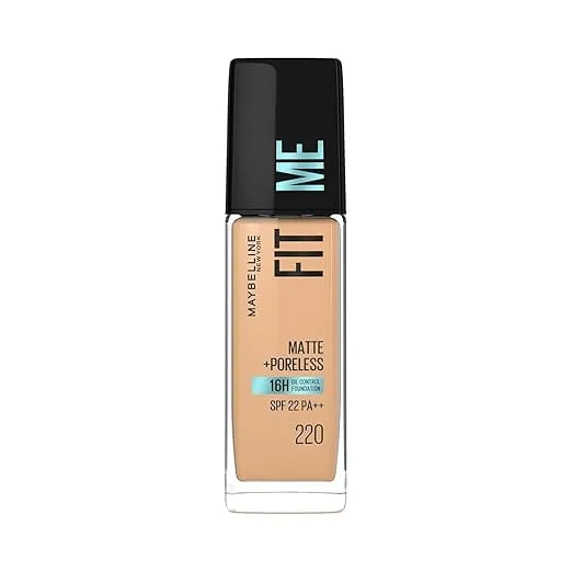 Maybelline New York Fit Me Matte + Poreless Liquid Foundation, 220 Natural Rs.299 @ Amazon