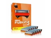Gillette Fusion 5, Shaving Razor Blades For Men | 10 Cartridge, Super Value Pack | 10 Cartridges Last Up-To 200 Shaves | For Your Perfect Shave And Perfect Beard Shape With Styling Back Blade