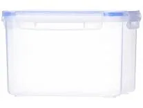 ARISTO Lock & Fresh 212 Plastic Storage Container For Storing grains, pulses, rice, wheat etc - 1800 ML, Transparent Clear, large (LOCK&FRESH212), (19 x 12 x 13) cm