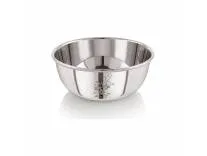 Neelam Stainless Steel 5, 22 Gauge Lazer Etching 150 ml Vati, Dinner Bowl Katori Serving Vati, Durable Quality, Elegant, Perfect for Serving Snacks, Desserts, and Condiments,Sliver