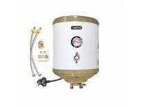 Activa 15L Water Heater Geyser with Temperature Meter, 2 KVA ISI Cooper Element, 0.75mm Anti Rust Coated Tank, ABS Body, BEE 5 Start Rated, Adjustable Thermostat, Free Instalation Kit, 5 Year Warranty