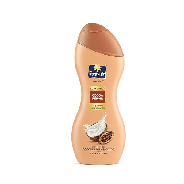 (Min Buy 2) Parachute Advansed Cocoa Repair Body Lotion with Pure Coconut Milk & Cocoa butter, 100% Natural Moisturiser, 225ml