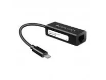 ZEBRONICS Zeb-CTE100 Type C to RJ45 Ethernet LAN Adapter, Up to 1000 Mbps, for Windows/Mac/Linux (Black)