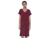 Amazon Brand - Symbol Women Cotton Knee Length Regular Fit Nighty | Night Dress (Available in Plus Sizes)