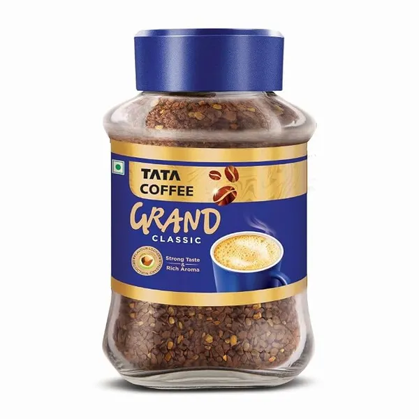Tata Classic Instant Coffee, 90g Jar, Chicory Mix With Strong Taste & Rich Aroma, With Flavour Locked Decoction Crystals