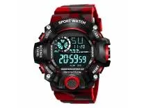 [Apply 2% Coupon] Shocknshop Digital Sports Multi Functional Black Dial Watch for Mens Boys -315RED
