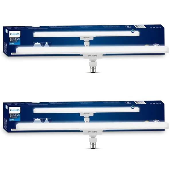 Philips Stellar Bright 20W B22 LED T-Beamer, 2000lm, Plug n Play, Cool Day Light, Pack of 2 Rs.649 @ Amazon
