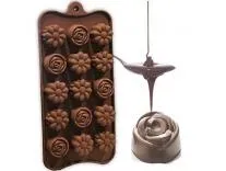 Clazkit Silicone Chocolate Moulds |Heart & Flower Shape Candy Molds for Chocolate, Jelly, Gummies | Flexible, Non-Stick, Reusable Baking Trays | Mini Silicone Molds for DIY Sweets