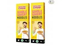 MasterChow Whole Wheat Noodles- Pack of 2 | Not Fried | Serves 10 Meals - 600gms
