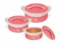 MILTON Zenith Jr Casserole Set of 3, Pink Rs.742 @ Amazon