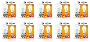 Wipro Garnet 7W LED Bulb for Home & Office |Warm White (2700K) | E27 Base|220 degree Light coverage |4Kv Surge Protection |400V High Voltage Protection |Energy Efficient | Pack of 10
