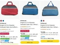 Aristocrat Backpacks upto 78% off starting From Rs.249 @ amazon