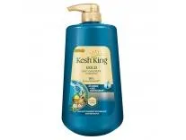 Kesh King Gold Anti-Dandruff Shampoo with 21 Herbs + Bio Niacinamide for Men & Women | 98% Users saw reduced dandruff in 2-weeks* | Eliminates dandruff & maintains scalp moisture - 1000ml