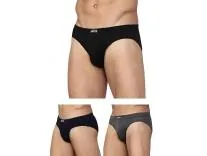 [Apply 5% Coupon] Levi's 011 Comfort Brief for Men | 100% Pure Cotton | Breathable | Durable | Anti-Roll Waistband | Extra Supportive Gusset | Dual Layer 3D Pouch | Tagless & Zero Irritation Comfort | Pack of 3