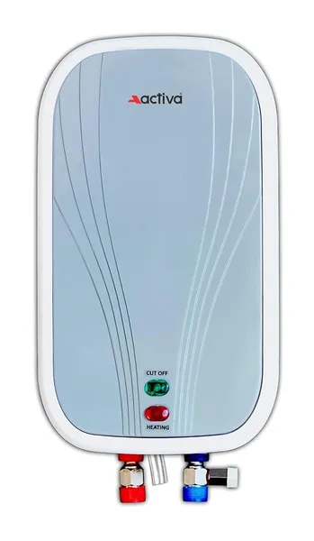 ACTIVA Volcano 3L Instant Water Heater Geyser | 3000W ISI Marked Copper Heating Element | 304L Stainless Steel Tank with Anti-Rust Coating | Auto Cut-Off Safety | ABS Body | 5 Years Warranty