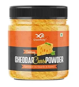 [Apply 3% Coupon] GreenFinity Cheddar Cheese Powder 100g (Pack of 1) - Ideal for Making Popcorn, Pizza, Pasta, French Fries, and More with Delicious Cheddar Flavor in Every Bite