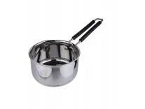 Neelam Premium Stainless Steel Induction Bottom Saucepan with Heat-Resistant Wire Handle, 800 ml, 22 Gauge, Durable & Easy to Clean, Perfect for Cooking Sauces, Soups, and Stews; 1 Piece