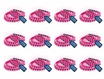 Crompton 25W LED Strip Light | 5 Meter Pink Light | Roll with 300 LEDs | 22 Lumens/LED | Bright & Energy Saving | Flexible Lighting | Without Driver | Pack of 12