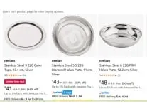 Neelam Stainless Steel Home & Kitchen upto 58% off starting From Rs.32 @ Amazon