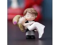 eCraftIndia Plastic Bride Kissing Groom Romantic Couple Statue Decorative Showpiece Valentine Gift for Girlfriend Boyfriend Husband Wife Her Him | Valentines Day Gift | Valentine Day Decoration Items Rs.117 @ Amazon