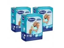[Apply 3% Coupon] Liberty Popular Adult Diapers, Tape Style, Medium (M) Size, 30 Count, Waist Size (76-101cm | 30-40 inches), Unisex, High Absorbency, Leak Proof, Wetness Indicator, Pack of 3, 10 count/pack