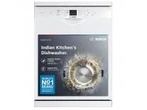 [Coupon + HDFC CC ] Bosch 13 Place Setting (fits up to 70 utensils) Free-Standing Dishwasher for Indian Utensils | Hygiene+ & Intensive Kadhai Program (SMS66GW01I, White, Inbuilt Heater, Removes 99.9% Germs)
