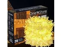 One94Store 20Meter 56 LED Serial String Lights – Plug in Waterproof Copper Wire Fairy Lights for Home Decoration, Christmas, Garden, & Diwali Decoration Lights for Balcony Outdoor – Warm White