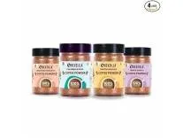 Bevzilla 50 Grams X 4 Flavoured Instant Coffee Powder Pack Box of Colombian Gold, Hazelnut, Vanilla & Butterscotch | Arabica Beans|Perfect for espresso, latte & cappuccino| Enjoy Hot & Cold Bews
