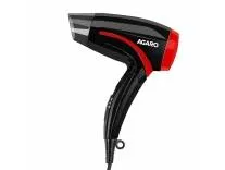 AGARO Hair Dryer with 1000 Watts Copper Motor, 2 Speed & Temperature Settings,Foldable Handle, For both Men & Women, Black & Red HD1177
