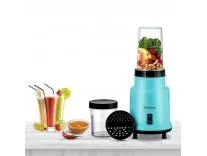 [Apply 3% Coupon] DIGISMART 500W Nutri Mixer Grinder 2 Jars 22000 RPM Motor Speed For Chutney, Juice and Shake, Fast Grinding Stainless Blade, Long Lasting Shock Proof ABS Body, 1 Years Warranty - Blue