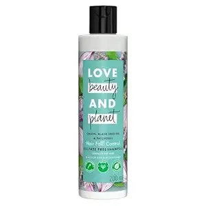 Love Beauty & Planet Onion, Black Seed & Patchouli Hairfall Control Natural Shampoo|No Sulfates,No Paraben|200ml