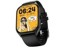 HAMMER Polar 2.01" IPS Always on Display, Advanced Bluetooth Calling Smartwatch, Dual Mode, Voice Assistant, Rotating Crown, Sleek Desgin, Sports Modes, 500 Nits Brightness, 240x296 PX (Jet Black) Rs.1199 @ Amazon