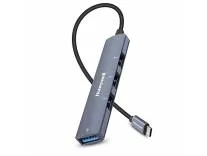 Honeywell Newly Launched 4in1 Ultra Slim Multiport Type C Hub to 1xUSB 3.0 & 3xUSB 2.0 Ports,30cms(1 feet) Cable,DataTransfer Speed Upto 5GBPS,Universally Compatible with All USB,PC,Speaker,Laptop Rs.419 @ Amazon