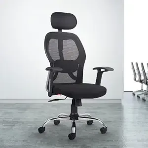 [Coupon + ICICI CC ] CELLBELL Tauras Lite C100 Mesh High Back Office Chair/Study/Computer/Revolving/Desk Chair for Work from Home Metal Base Seat Height Adjustable Chair with 3 Years of Warranty Black