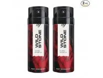 Wild Stone Ultra Sensual Long Lasting Spray Deodorant For Men, Pack Of 2 (225Ml Each)