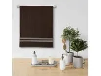 URBAN MAGIC 380GSM Soft Fabric Brown Cotton Poly Blend Bath Towel - (68 x 137 cms) - Pack of 1