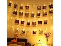 Desidiya® 16 Plastic Photo Clip Led String Lights Warm White 3 Meter Photo Hanging Lighting for Birthday, Festival, Wedding, Party for Home, Patio, Lawn, Restaurants Home Decoration Rs.179 @ Amazon