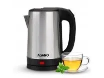 AGARO Sonnet Electric Kettle, 1.5L, 1500W, Stainless Steel Body, Quick Boil, Water Boiler, Hot Water Kettle, For Making Black Tea & Black Coffee,Auto Shut Off, Cool Touch Handle