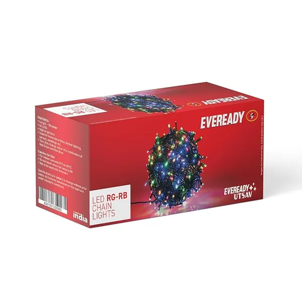 EVEREADY UTSAV 10-Meter RG-RB LED Pixel Lights, Multicolour, Pack of 1
