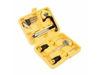 Spartan 11 In 1 Hand Tool Box | Screwdrivers, Tape, Tester, Measuring Tape, Cutter, Allen Key Set | Household & Home Hand Tool For Professional & Electrical Use With Storage Case (Pack Of 1, Yellow)